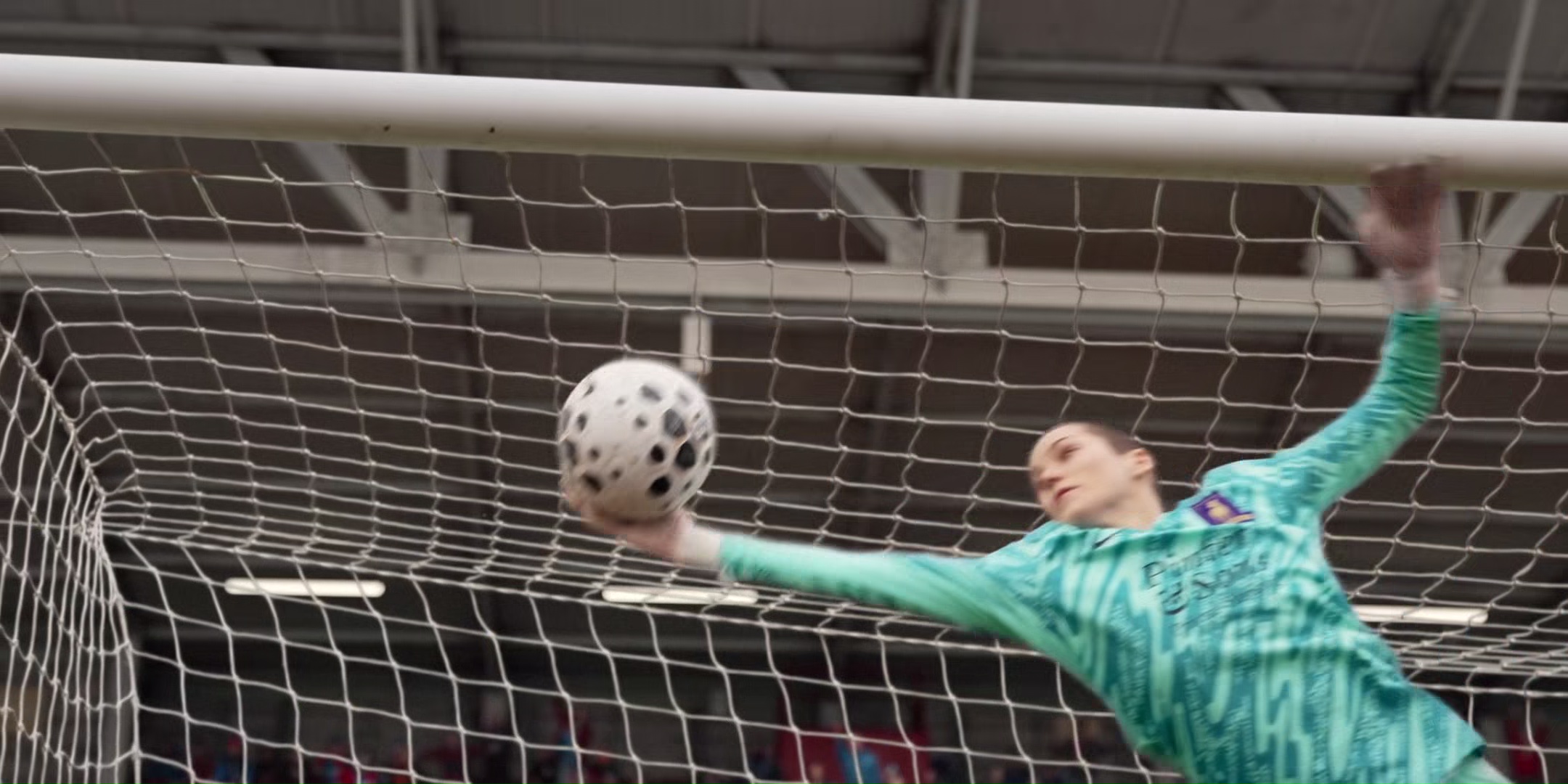 Boots Quinn with a one-handed save, and she made it look easy.