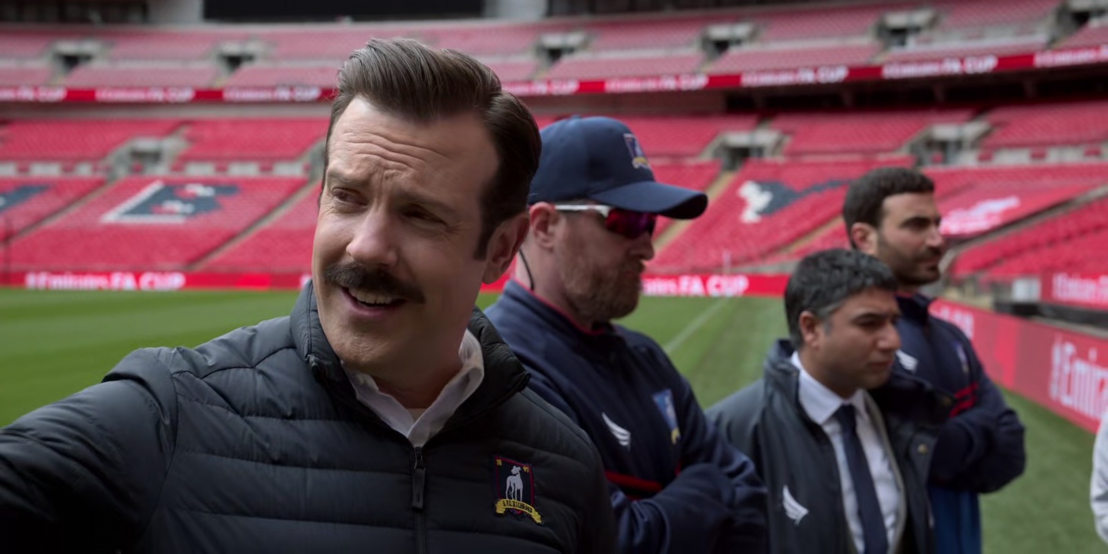 Ted: I remember being a little kid, sitting in front of the television and watching Queen perform right over there during Live Aid. 
Coach Beard: No, you didn