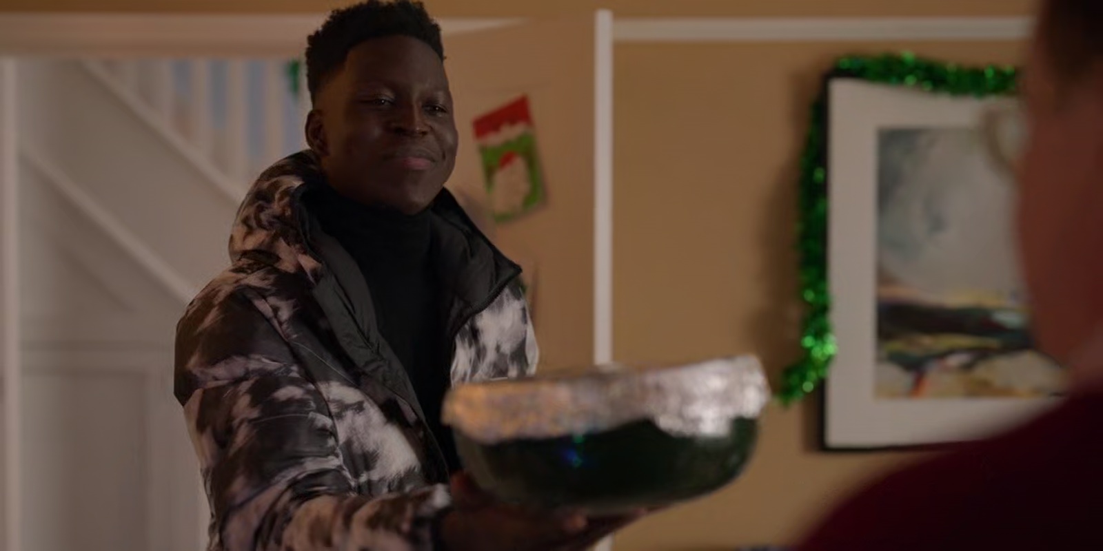 Back home in Lagos, we have good friends who celebrate, and they always eat jollof rice and goat meat, so I made you some.