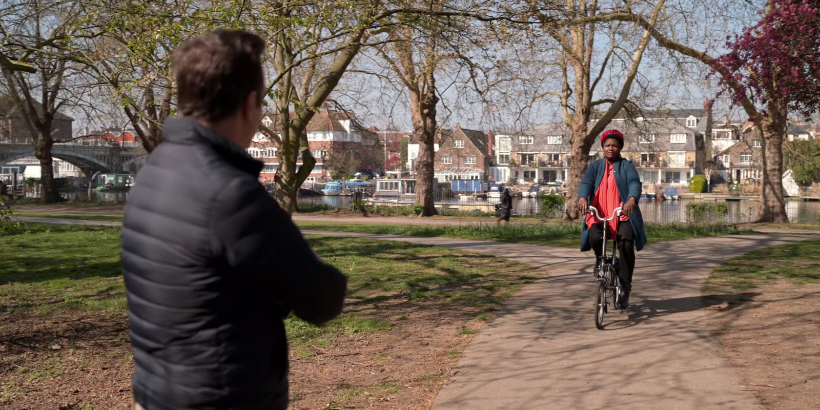 Ted: Well, well, well. Look what the weird bike rode in. 